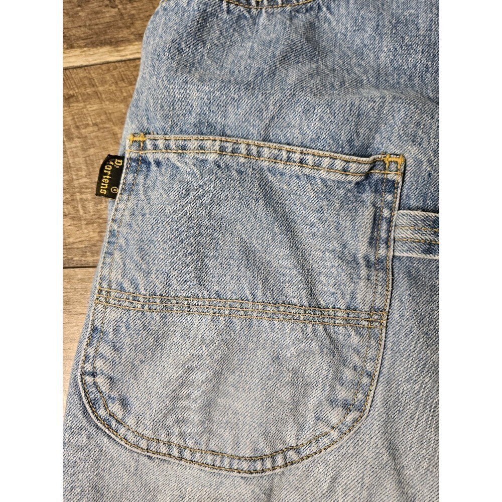 Dr. Martens RARE Vintage Denim Jean Bibs Overalls Size XL Unisex - Picture 9 of 10